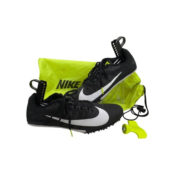 Nike Zoom Rival S 9 “Black/White-Volt” Track & Field Sprint Spikes - Picture 3 of 14